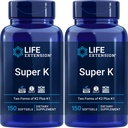 Ekstensi Hidup Super K, 150 Softgels (Paket 2) dengan Vitamin K dan K2