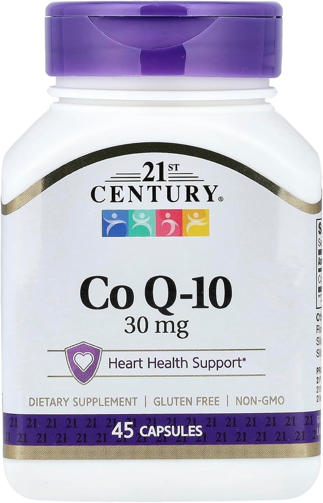 21 Century Co Q10 30 mg Capsules, 45 Count (21341)