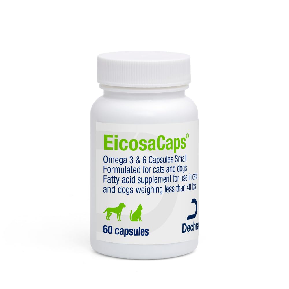 EicosaCaps ® Omega 3 & 6 Capsules for Dogs and Cats, 120 ct
