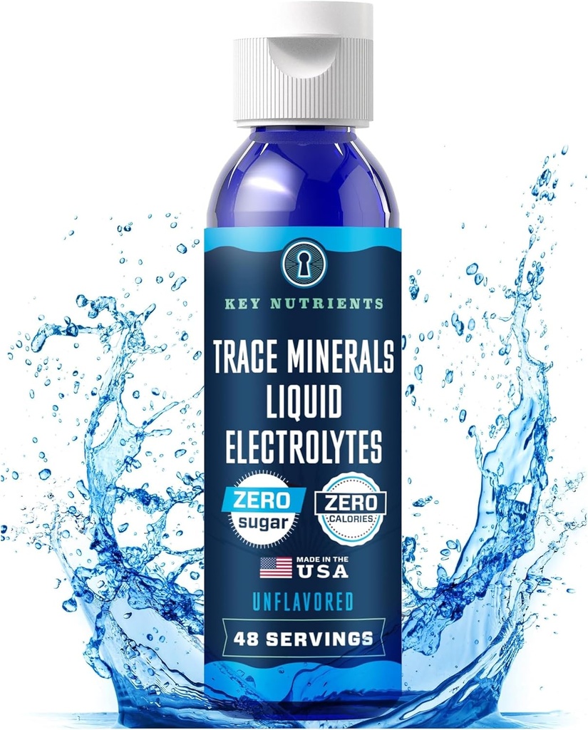 KEY NUTRIENTS Telusuri Mineral Liquid Electrolytes for Hidration Recovery 4oz - Electrolite Drops, Electrolite Water, Keto Electrolytes - Mineral Drops for Drinking Water