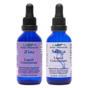 Eidon Ionic Minerals Liquid Silica & Zinc Drops, 2 Fl Oz, Immune Health, Skin Care, All-Natural Ingredients, No Artificial Colors or Preservatives