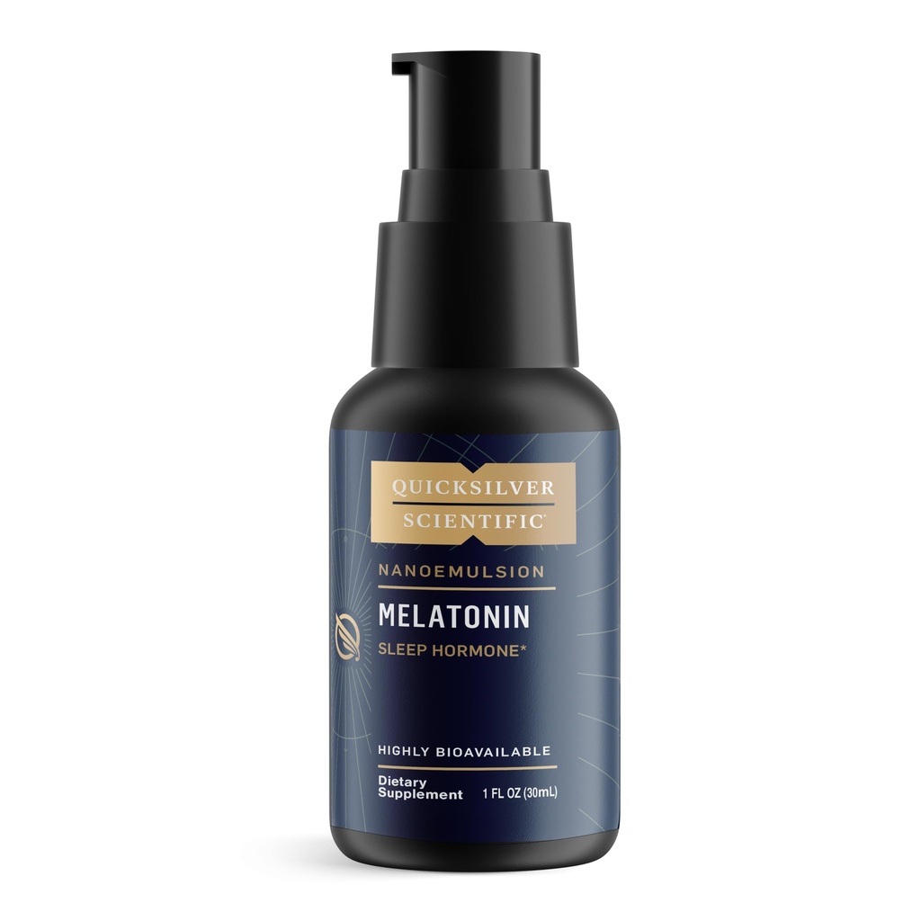 Quicksilver Scientific Lipomal Melonatin - Bedtime, Jet Lag & Imune Duid Liquid for Adults - Efisien, Superior Absorpsi 1mg Melonain to Minimalkan Morning Drowsiness (30 ml)