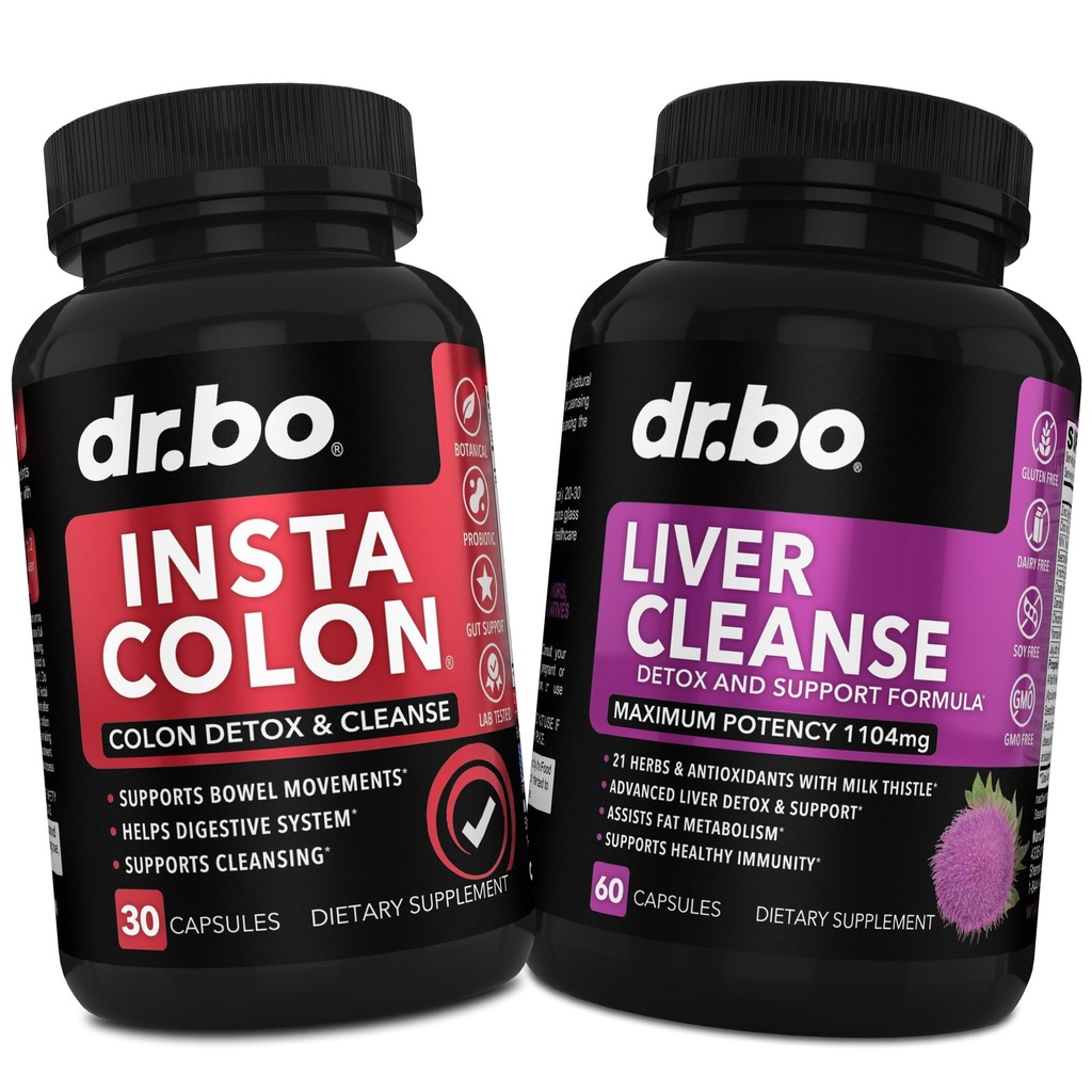 Colon Cleanser Detox & Liver Cleanse - 15 Day Colon Cleanse Pill & Liver Detox Support Support Milk Thistle Dandelion - Suplemen Gerakan Boul untuk Instinal Stomach Bloating Gut Body Flush