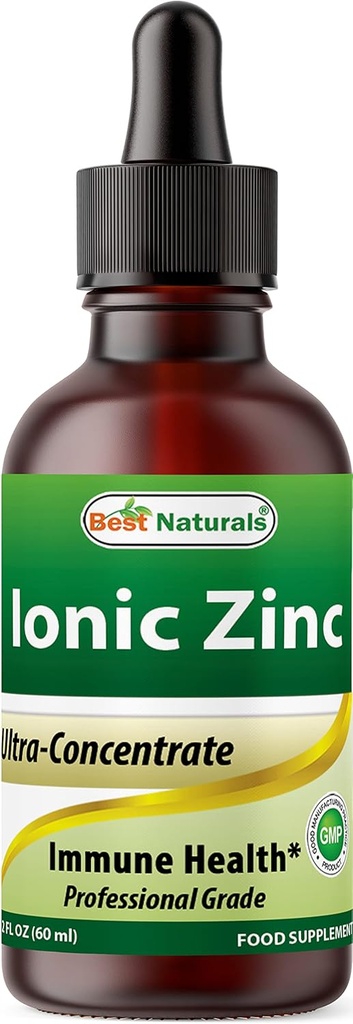 Dukungan Ionic Liquid Zinc - Ammune - Tinggi Bioavability - Botol Kaca 2 OZ (60ml)