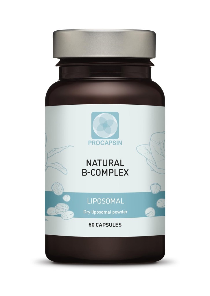 Katup Kompleks B Lipomal Natural dengan Semua 6 B Vitamin (60)