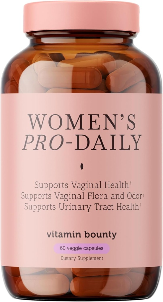 Vitamin Bounty Women Pro- Daily Vaginal Program- 10 Milyar CFU, 5 Strains dengan Cranberry untuk Kesehatan Wanita - Programtes for Women pH Balance - Digetical & Kapsul