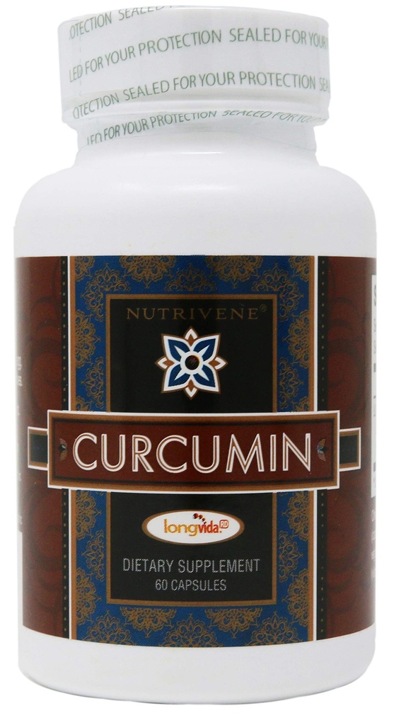 Curcumin, Longvida ™ by Nutrivene (500 mg, 60 Capsules)