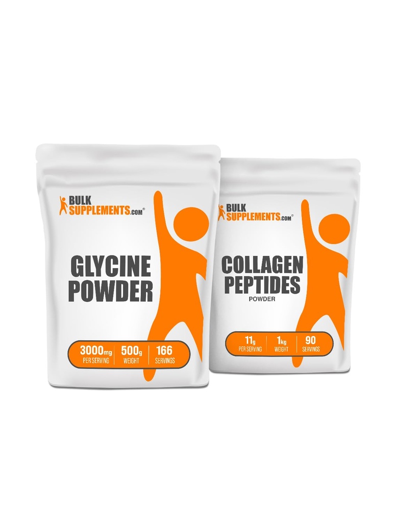 Suplemen BulkCine 500g + Collagen Peptides 1kg Bundle