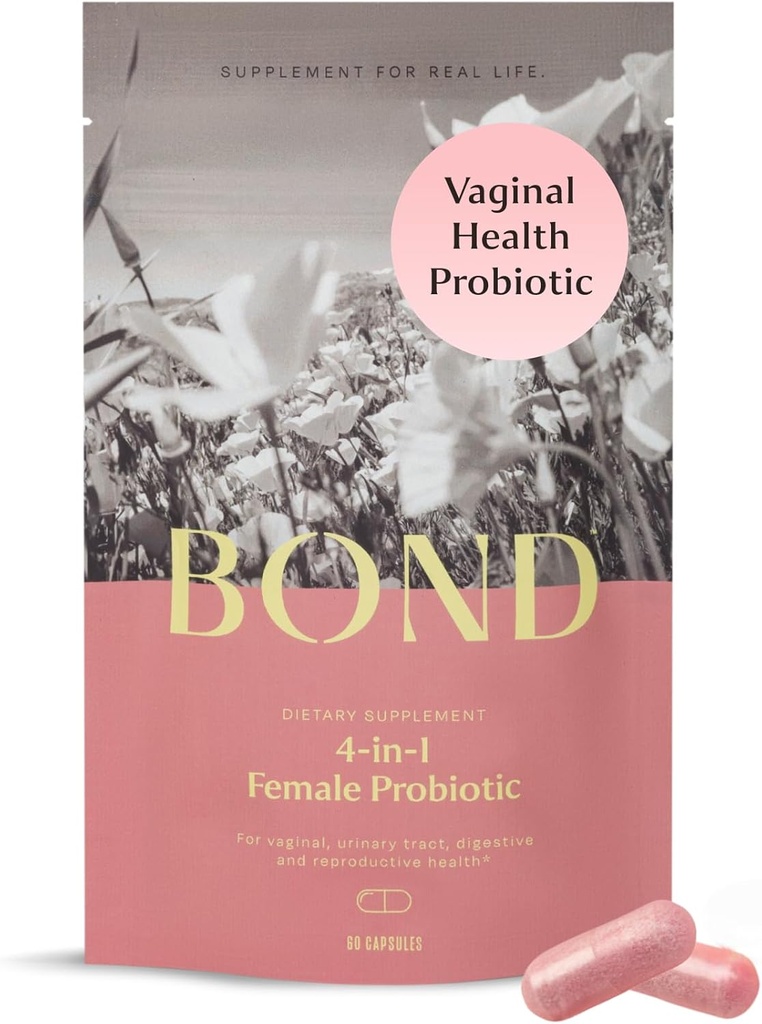 HOLD 4-in- 1 Produksi Vaginal bagi Perempuan untuk Vaginal Flora, Odor Control, Yeast & pH Keseimbangan untuk Perempuan - Daily Laccoillus Formula (5 Milyar CFU), dengan Pregities & Cranberry, 60 Capsules (2 / Hari)