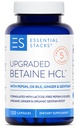 Suplemen Betaine HCL dengan Pepsin, Ox Bile, Organik & Ginger - Betaine Hydrochloride w Digetical Enzymes, Bile & Bitters - Gluten, Dairy & Soy Free (120 Capsules)