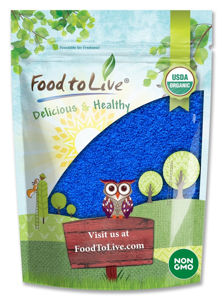 Makanan untuk Powder Blue Organik Hidup Spirulina, 2 Ounces - Non-GMO, Murni Raw Blue- Green Algae Ektract, Vegan, Non-Irradiated, Great for Juice, Smoothies, Shakes, Minuman, dan Warna Makanan