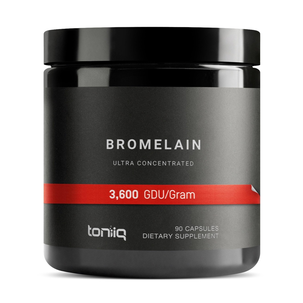 Kekuatan Tinggi Ultra Bromelain 1000mg - 3600 GDU / Gram - Sangat berkonsentrasi dan Bioavable - Thirth Party Tested Formula - 90 Vegetarian Capsules - 45 Pelayan Per Kontainer - Tambahan Bromelain