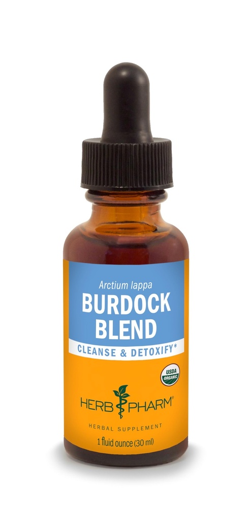 Herb Pharm Burdock Blend Liquid Ekstrak untuk Mendukung Cleansing & Detoksifikasi - 1 Ounce (DBURD01)