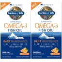 Garden of Life EPA / DHA Omega 3 Fish Oil - Minami Natural Fungsi, Heart and Mood Supplemen, 120 Count (60ct 2- Pack)