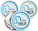 Nectr Energy Nootropic Pouches Mint Mix - Caffeine Pouches dengan Cognizin Citicoline. 3 Flavors, Mild dan Fresh Mint, dan Glacial Green. Sugar-Free, Nicotine Free Calm & Energy Suplement