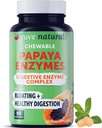 Yuve Natural Papaya Digetical Enzymes - Sugar-Free Chewable Candies - Promotes Better Ditraffic - Constipation & Bloating Aid, Detox, Leaky Gut Relief & Gas - Vegan, Non-GMO, Gluten- Free - 90ct