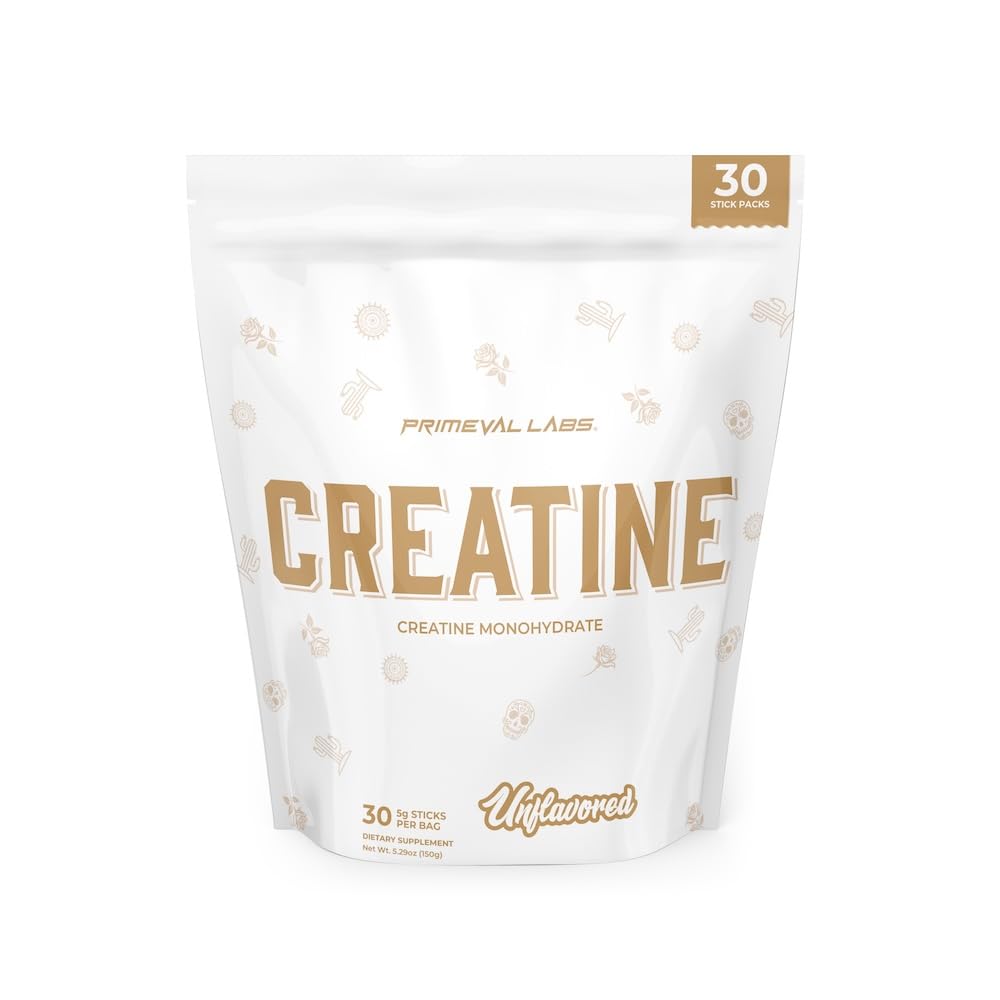 Lab Primeval Clean Creatine Monohydrate Powder 124; Powder for Muscle Strength & Recovery 124; Suplemen Kerja untuk Pria & Women 124; Unflashbored 124; 30 Servings