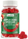 Yum-V 'S Apple Ciegar Gummies - ACV Gummies dengan Ginger & The Mother - Support Metabolisme, Vitalitas & Daily Wellness - Natural Apple Flavor Vegan, Non- GMO, Gluten- Free, Cider Gummy - 60 Count