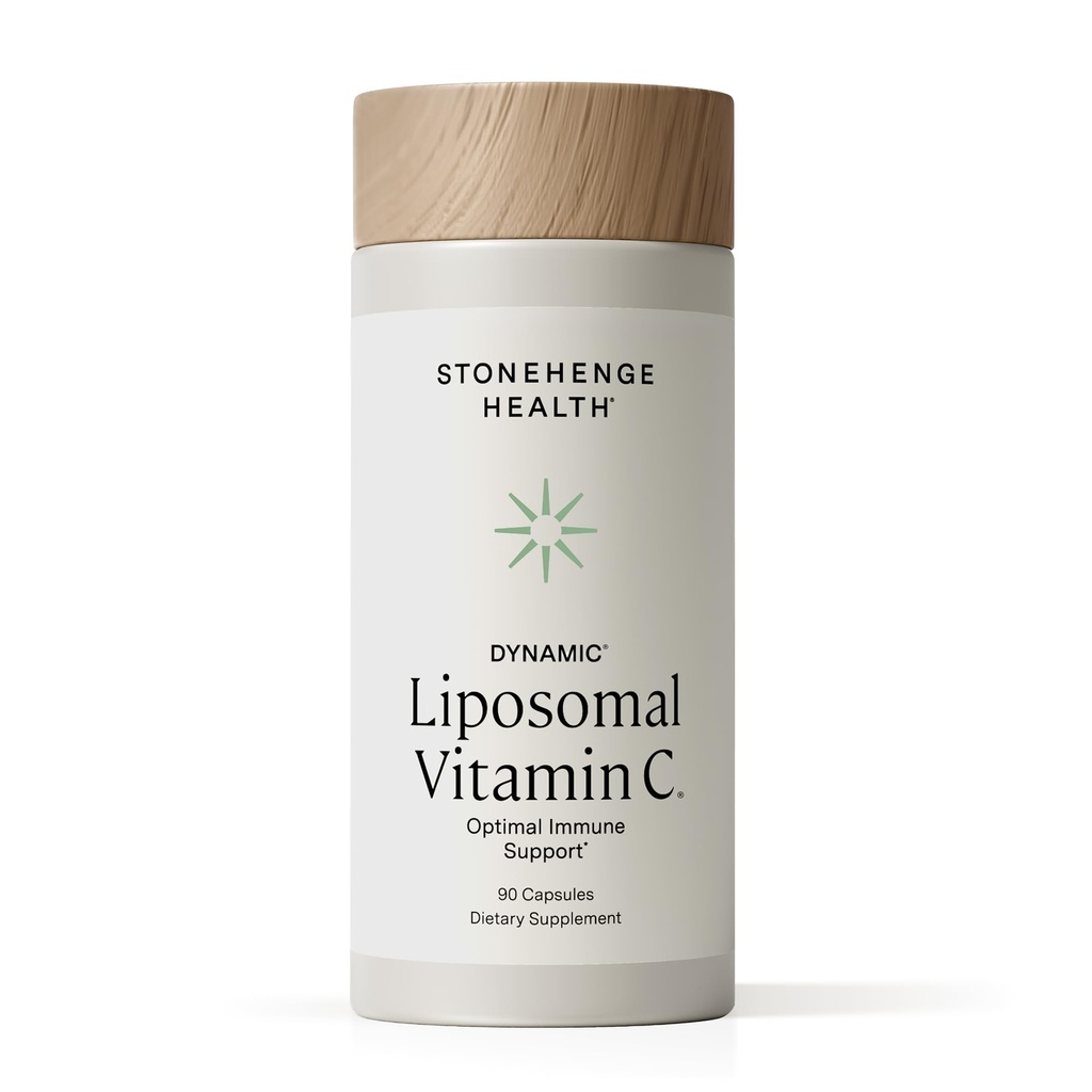 Stonehenge Health Dynamic Lipomal Vitamin C 1500mg - 90 Capsules - Advanced Formula - Phospholipids berasal dari Non-GMO Sunflower, Menyediakan Healthy Entiune System, Collagen Synthex & Brain