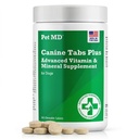 Pet MD - Tab Canine Plus 365 Count - Multivitamin Advanced untuk Anjing - Natural Daily Vitamin dan Suplemen Nutrisi Mineral - Liver Flavored Chewable Tablet