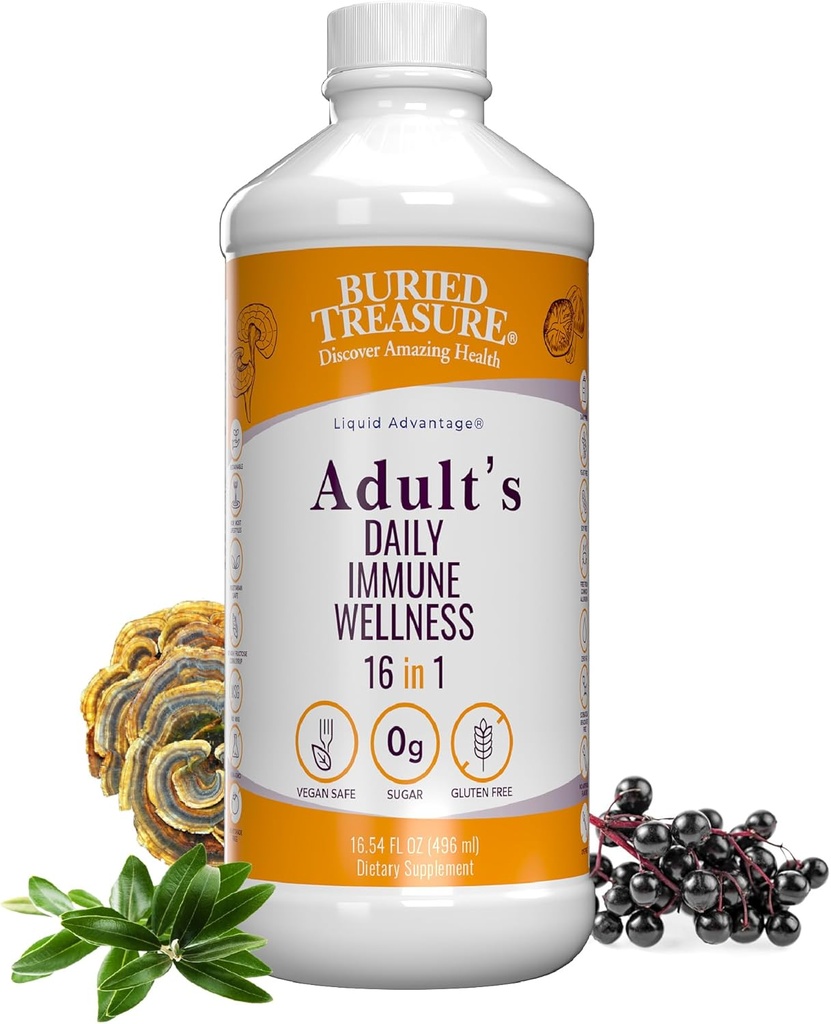"Treasure Dewata Harian" - 16 Fl oz, 16 serv, Liquid Nutrient Blend for Imune Support with Elderberry, Echinacea, Vitamin & more
