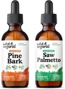 Wild & Organic Pine Bark Tacture 2 fl oz & Saw Palmetto Tincture 2 fl oz
