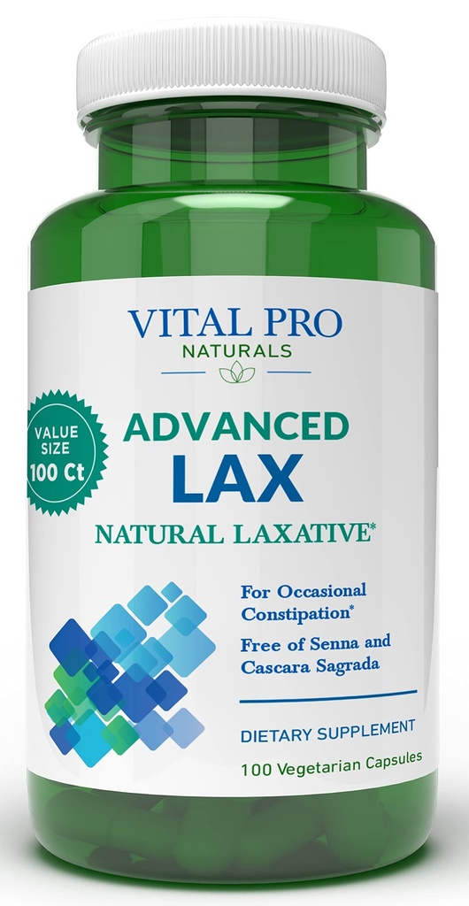 Vital Pro Naturals - Lax Natural Laxative Formula 100 Kapsul