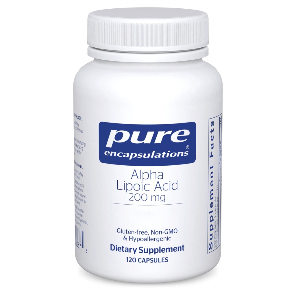 Enkapsul Murni Alpha Lipoic Acid 200 mg - 200mg ALA - Dukungan Hati & Antioksidant * - untuk Kesehatan Nerve & Carb Metabolisme - Vegan & Non-GMO Tambahan - 120 Kapsul