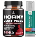 Bundle of Horny Goat Weed for Men with Black Maca Root, Tongkat Ali, Saw Palmetto & Panax Ginseng Extract dan Lidocaine Desensizing Topical Spray Climax Control - Boost Endurance and Stamina