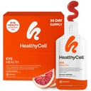 Healthycell Eye Health Daily Liquid Suplement - Eye Vitamin & Minemins with Lutein, Dalxanthin, Astaxanthin & Beta Carotene for Sight Care & Macalar Dup - 30 Gel Packs