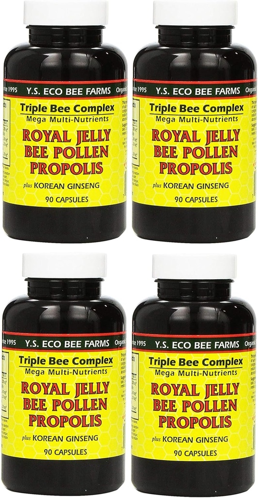Royal Jelly, Bee Pollen, Propolis, Plus Korea Ginseng, 90 Kapsul