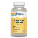 Solaray Calcium Citrate 1000mg - Cheleated Kalsium Suplemen - Mendukung Gigi Tulang dan Sehat - Mudah Digest - 60 Hari Jaminan, Vegan - 60 Pelayan, 240 VevCaps
