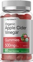 Horbäach Apple Ciegar Vinegar Gummies = 124; 60 Gummies 124; Vegan, Non-GMO & Glten- Free Supplemen 124DA Organik ACV 124; Apple Flavor