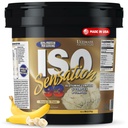 Isolat Whiy Protein Ultimate dengan Kompleks Glutamine, ISO Sensation 93 - Whiy Protein Pounder dengan Colostrum Ditambahkan Untuk Pemulihan Yang Diaktifkan, Kekebalisan & Gut Kesehatan - Pisang, 5lbs