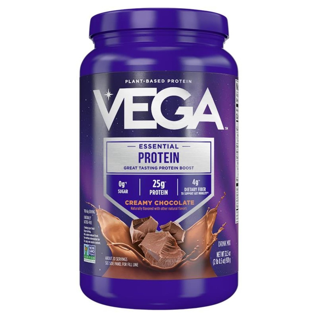Vega Asli Protein Escalypse - 25g Plant- berbasis Protein, Creamy Chocolate, 20 Pelayan, Vegan Non- GMO Minum Mix, Smoothie & Shake Ready, Gluten Free, Dairy Free, 32.5oz (Packaging May Vary)