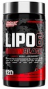 Nutrex Lipo-6 Black Max Stronger Fat Burner - Fast Acting Energy, Weight Loss Diet Pill - Appetite Suppresan, Metabolisme Booster - 120 Capsules