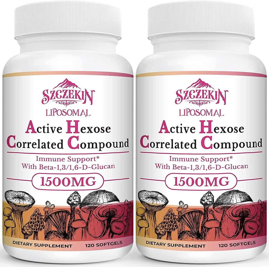 1500mg Lipomal Aktif Hexose Tambahan Korelasi, 240 Soft Gels Bita-GATEAN dengan Ekstrak Mushroom Natural, Sistem Imune, Fungsi Liver, Mempertahankan Aktivitas Sel T-Killer