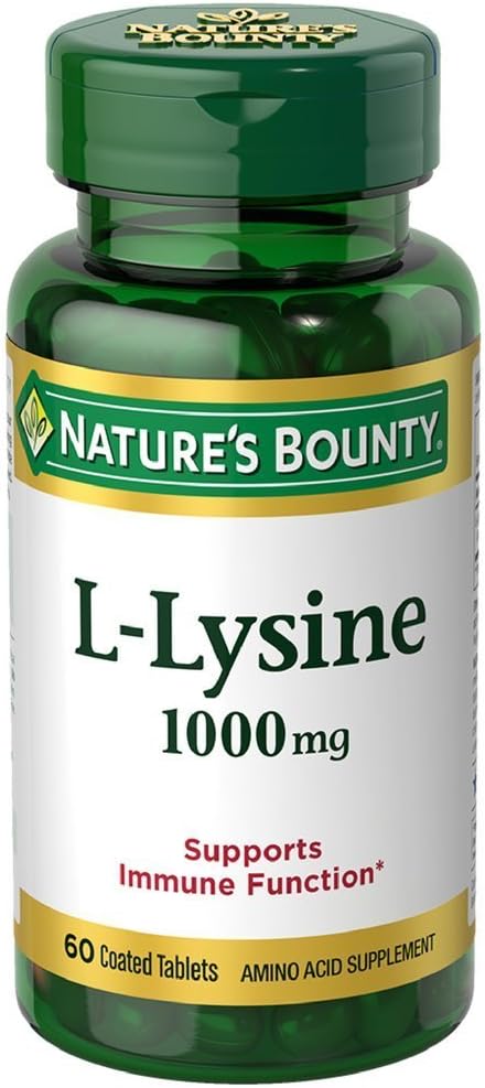 Nature 's Bounty L-Lysine 1000 mg Tablet 60 ea (Paket 6)