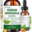Moringa Oleifera Liquid Drops, Organic Moringa Leaf Extract.