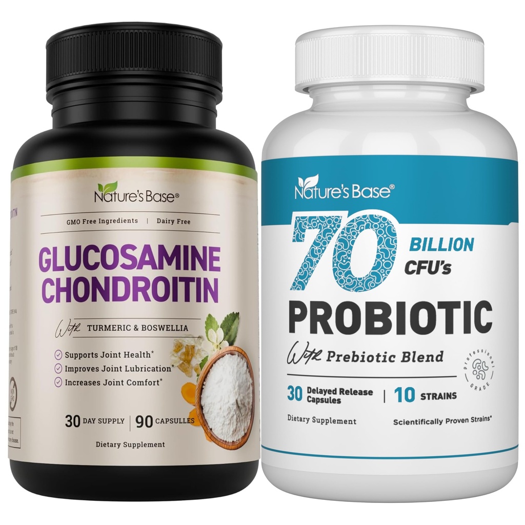 Nature 's Base Glucosamin Chondroitin + Probillion CFU