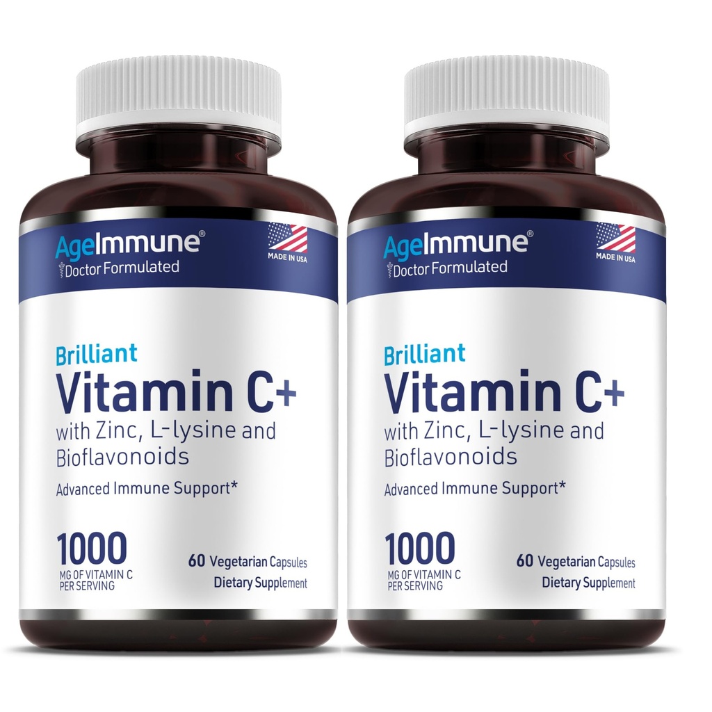 Vitamin C 1000mg Kompleks dengan L-Lysine 500mg, Gluconate 12mg, Bioflavonoid 300mg. Dokter Formulated Magnesium Free Suppport Sistem Imune Heally.