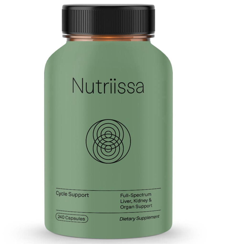 Dukungan Siklus Nutriissa - Premium Kidney & Liver Detox - Pertahanan Organ untuk Bodybuilding & Weightlifters - EPEB Disahkan untuk kemurnian & Potensi - 400mg TUDCA & 1000mg NAC - Vegan, 240 Capsules