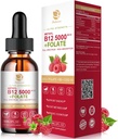 Lukaree Vitamin B12 Sublingual Drops Vegan B12 Vitamin Liquidins-Full Specities -Methylcobalamin, Adenosil & Hydroxy B12, untuk Energi, Fokus, Persediaan Mood & Imune - 2 Bulan, 2 fl oz