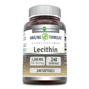 Amazing Formulas Lecithin 1200 Mg 124; Softgels Suftgels Suff14; Non-GMO 124; Gluten- Free Alas124; Dibuat di AS (1 Pack 124; 240 Count)