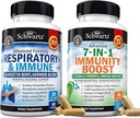 BioSchwartz Respiratory & Imune Lung Supplemen Dukungan dengan Quercetin (1 Bulan Supply) Ditambah 7 dalam 1 Suplemen Dukungan Imune dengan Antioksidants (2 Pasokan Bulan)