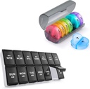 2 Pack Weekly Pill Organizer 7 Hari 2 Kali sehari, Sukuos Large Daily Pill Box for Pill for Pills / Vitamin / Fish Oil / SuPA Free Pill Cases, Mudah dibersihkan