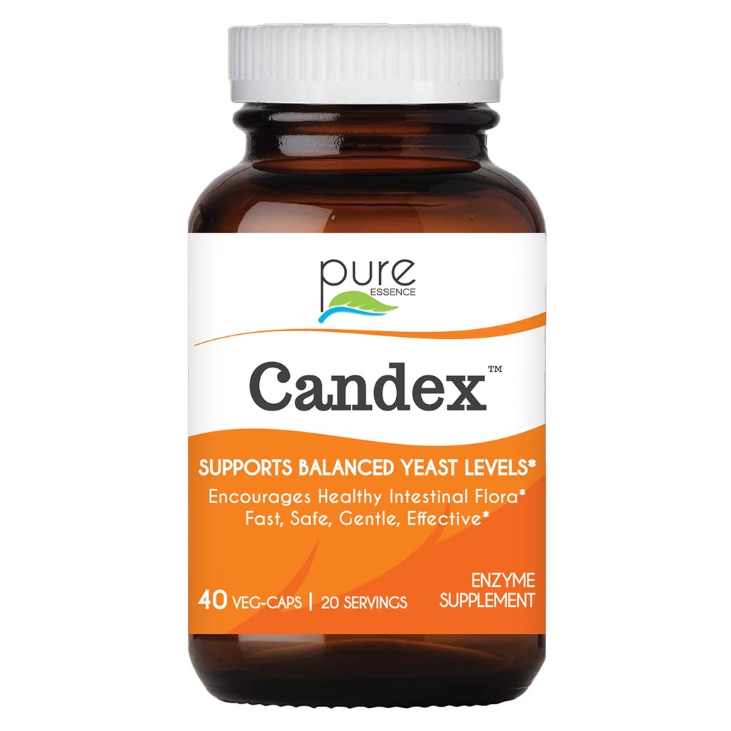 Suplemen Essence Candex Murni - Yast Overgrowth Suplemen dengan Enzymes Digetical, Bantuan Probiotic Infeksi Yeast untuk Pria dan Wanita - 40 Kasules