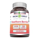 Amazing Formulas Hawthorn Berries Suplemen 12.4; 565 Mg Per Serving 124; 120 Capsules 14; Non-GMO 124; Gluten Free 124; Dibuat di AS