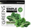Clean Simple Eats Super Greens Powder, Alamiah Flavored Greader dengan Chlorella, Spirulina, Superfood & Prebiotic Fiber, No Articial Ingrediens, Gluten Free, Classic Greens Flavor, 30 Srvgs
