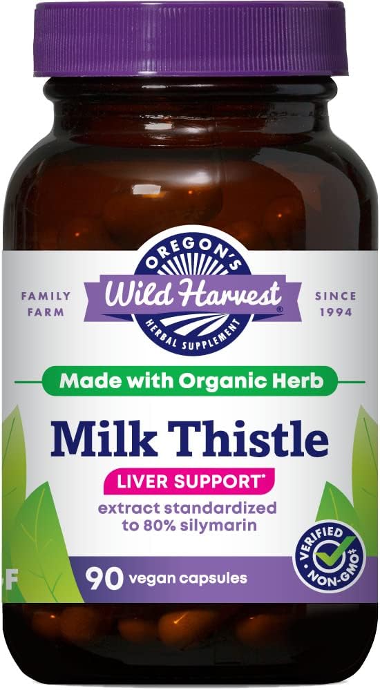 Oregon Wild Harvest Milk Thistle - Organik - 90 caps